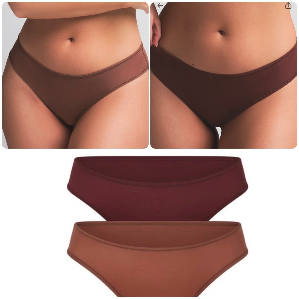 NWT 2 pairs SKIMS Fits Everybody Cheeky Brief, size small